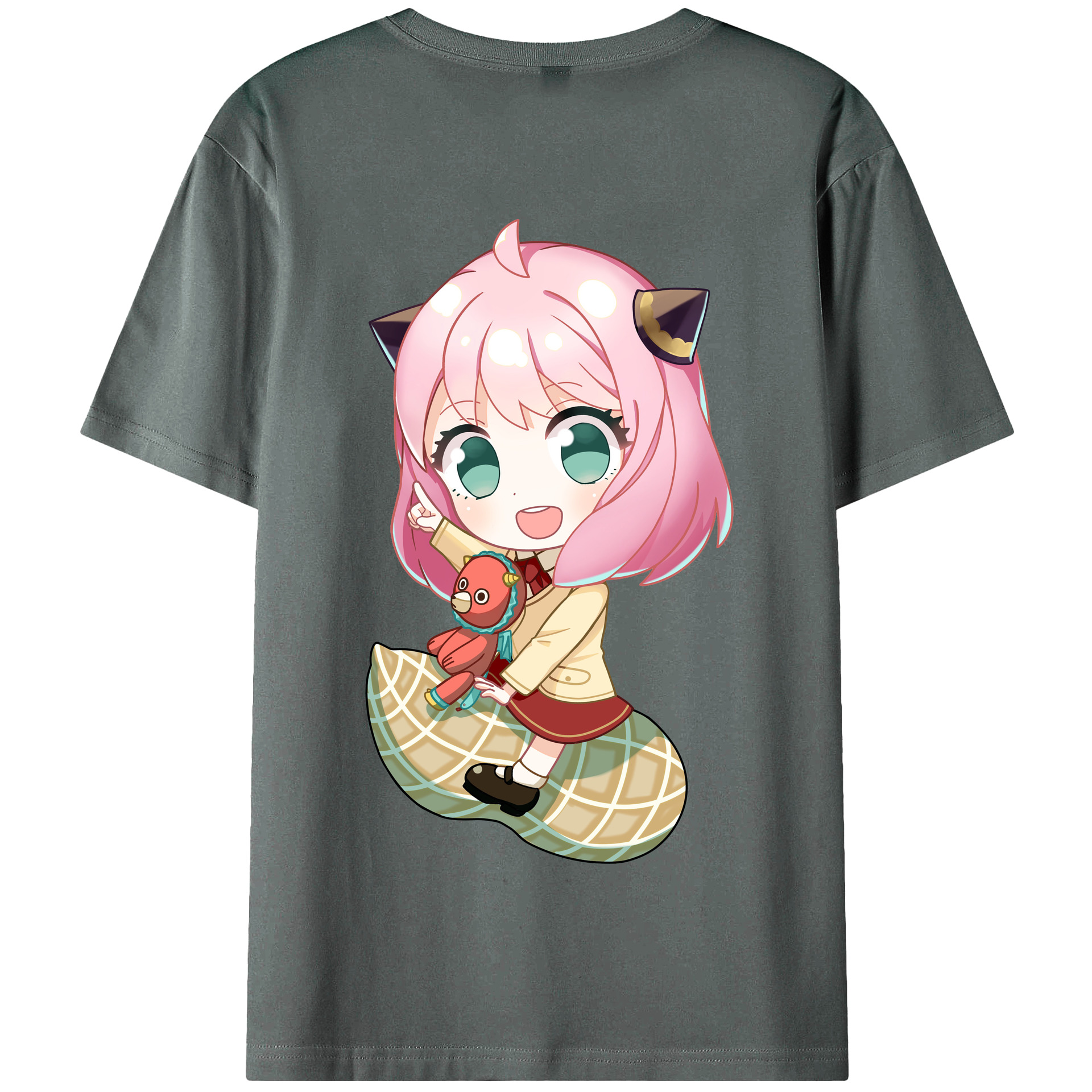 （画像用） SPY×FAMILY间谍家家酒 綿100％半袖Tシャツ（背面プリント）